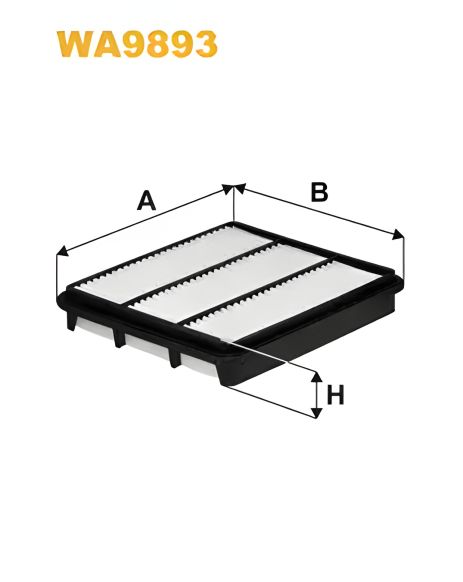 Повітряний фільтр CHERY EASTAR, CHEVROLET EPICA, DAEWOO EVANDA від WIX FILTERS (WA9893)