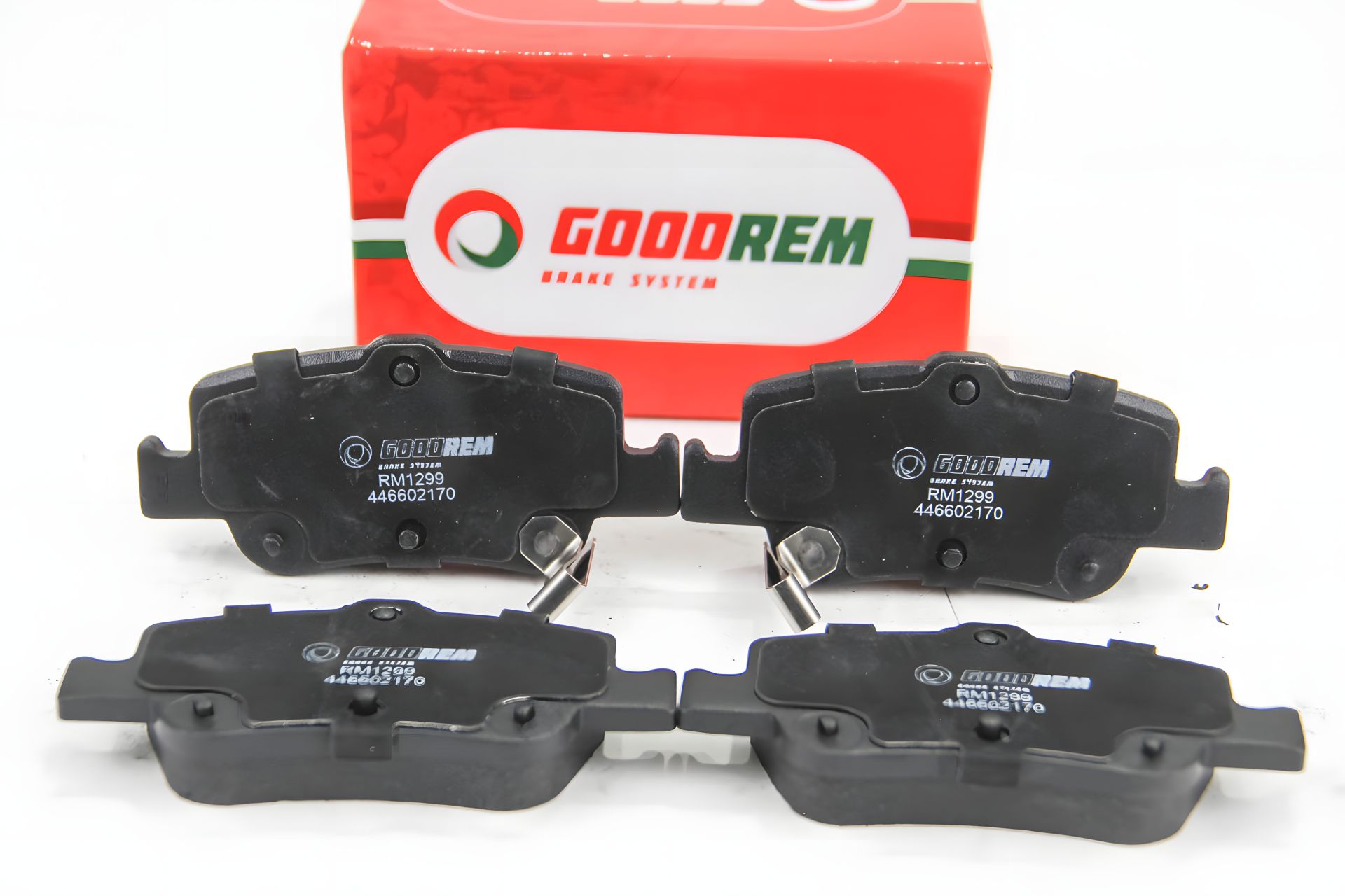 Задние тормозные колодки Toyota Auris 07-12/Corolla 13-, GOODREM (RM1299) Задние тормозные колодки Toyota Auris 07-12/Corolla 13-, GOODREM (RM1299)