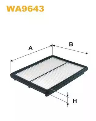 Фільтр повітряний KIA SORENTO, WIX FILTERS (WA9643)