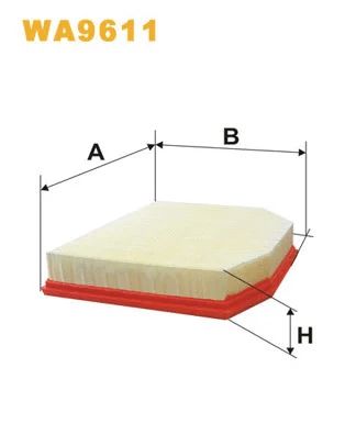 Фільтр повітряний BMW Z4, WIX FILTERS (WA9611)