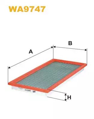 Фільтр повітряний DODGE CALIBER, JEEP PATRIOT, WIX FILTERS (WA9747)