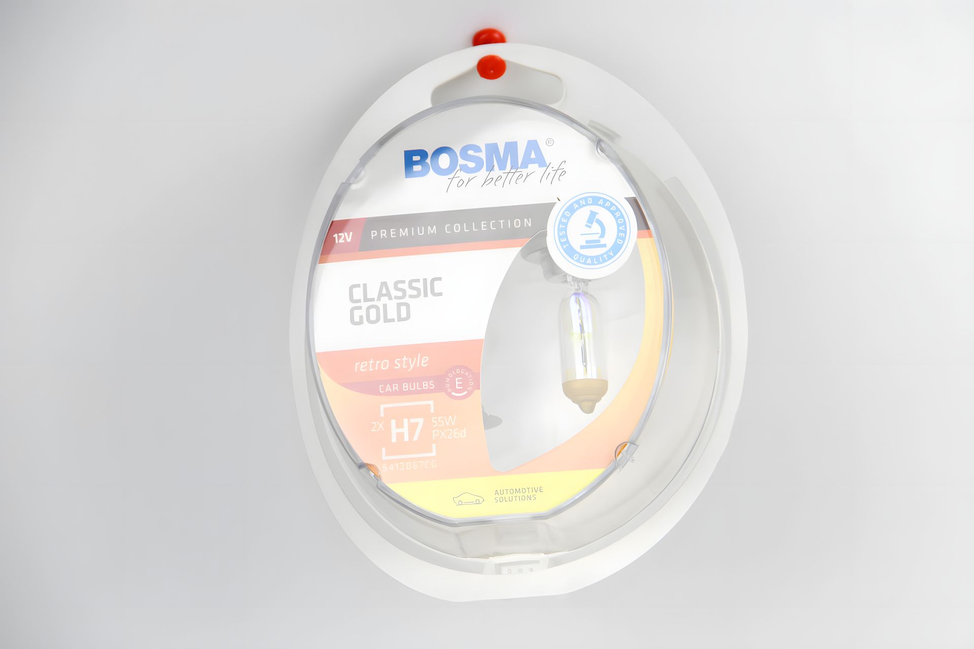 H7 автолампа CLASSIC GOLD 12V 55W PX26D 2шт, BOSMA (8924) H7 автолампа CLASSIC GOLD 12V 55W PX26D 2шт, BOSMA (8924)