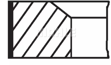 Комплект поршневих кілець MB 2,0-2,5 CDI 10, MAHLE/KNECHT (001RS001110N0)