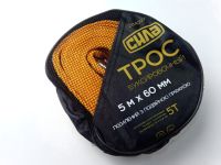 Буксировочный трос 5т. 5м, СИЛА (284027), с крюками, усиленный, с двойной пряжкой