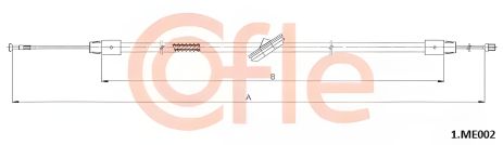 Середній гальмівний трос VITO/VIANO (база 3430) 10- (2983/1690), COFLE (1ME002)