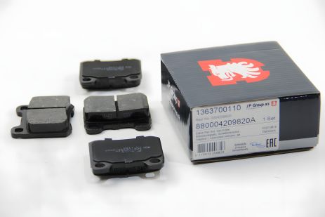 Задні гальмівні колодки W124/201/202 (ATE), JP Group (1363700110) Задні гальмівні колодки W124/201/202 (ATE), JP Group (1363700110)