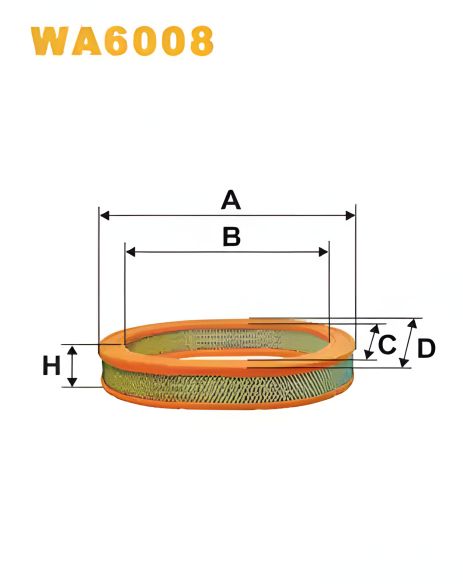Фильтр воздушный FORD AUSTRALIA, MAZDA 323, WIX FILTERS (WA6008) Фильтр воздушный FORD AUSTRALIA, MAZDA 323, WIX FILTERS (WA6008)