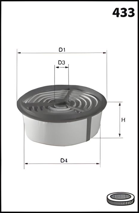 Повітряний фільтр Suzuki Swift, Mecafilter (EL3762)