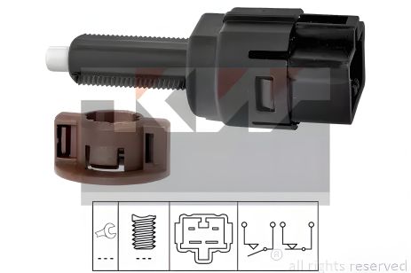 Вимикач датчик стоп сигналу Honda Accord VIII, Civic VII, CR-V III all 11.01-, KW (510261) - Безпека