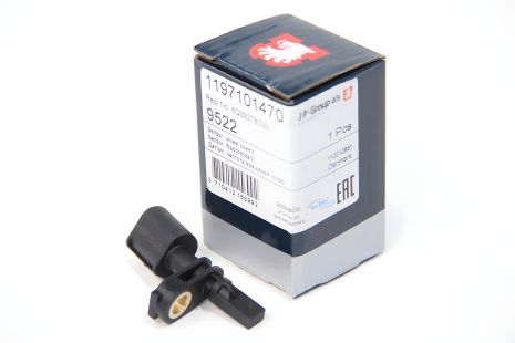 Передний датчик ABS для Polo 01-/Fabia 99-08/Cordoba/Ibiza 02- Л. от JP Group (1197101470)