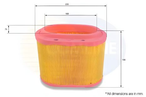 Повітряний фільтр HYUNDAI H-1, COMLINE (CHY12263) Повітряний фільтр HYUNDAI H-1, COMLINE (CHY12263)