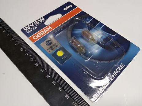 Лампа OSRAM бесцокольная 12V W5W Diadem Chrome пара (2827DC-02B)