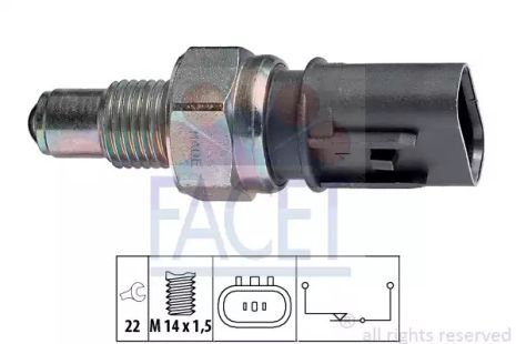 Датчик заднего хода Accent 94-00/Sonata 91-99/ Carisma 97-06/Colt 86-00/Galant 8,, FACET (76084)