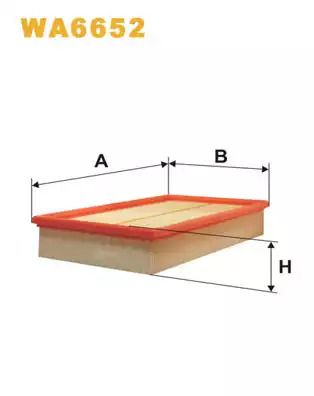 Фільтр повітряний MERCEDES-BENZ E-CLASS, WIX FILTERS (WA6652)