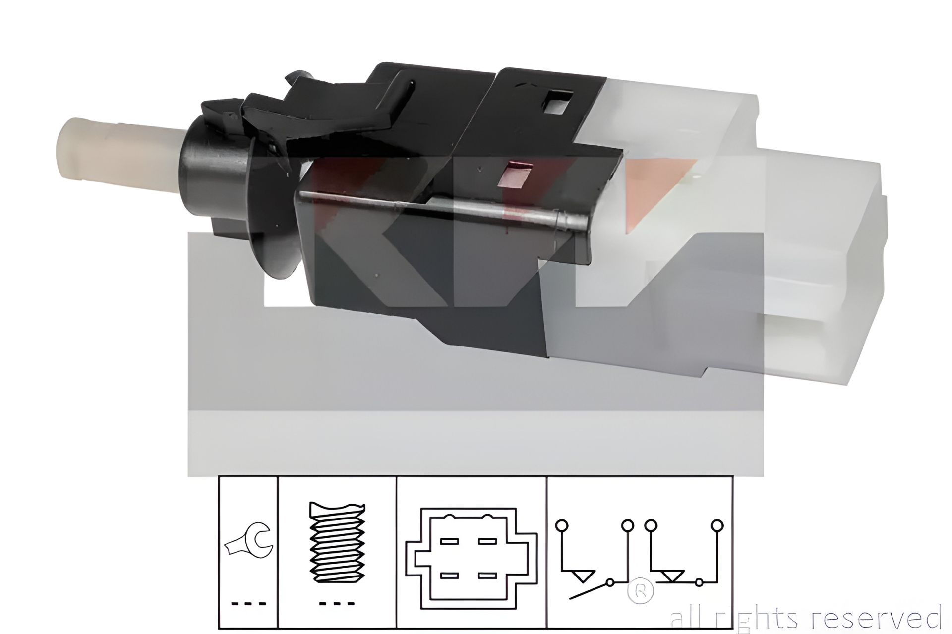 Датчик вимикач стоп сигналу VW CRAFTER, MB SPRINTER, MB VIANO, KW (510252) Датчик вимикач стоп сигналу VW CRAFTER, MB SPRINTER, MB VIANO, KW (510252)