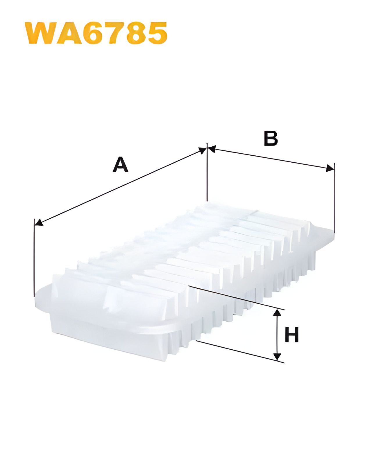 Фильтр воздушный для TAGAZ AQUILA, HONDA PILOT и LIFAN 620, WIX FILTERS (WA6785)