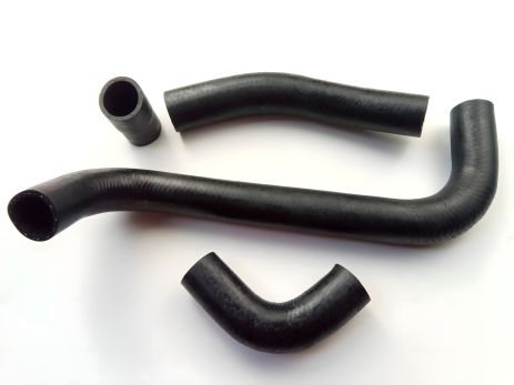 Патрубки радіатора охолодження ВАЗ 2105, Лузар (LPK 0105) для алюмінієвого радіатора, 4 шт. в упаковці