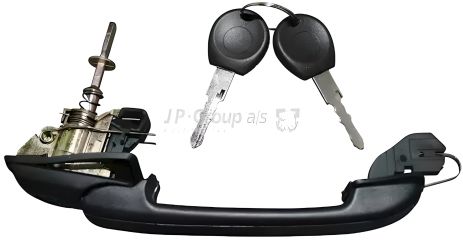 Передняя дверная ручка Golf III-99 Л/Пр (+замковая вставка), JP Group (1187100600)