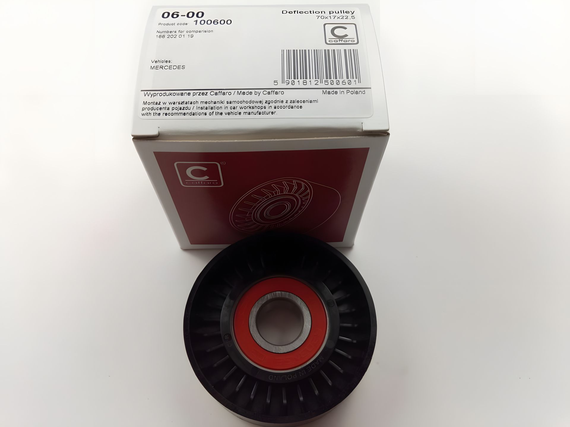 Паразитний ролик ременя генератора MERCEDES, CAFFARO (06-00) (A2662020019) Паразитний ролик ременя генератора MERCEDES, CAFFARO (06-00) (A2662020019)