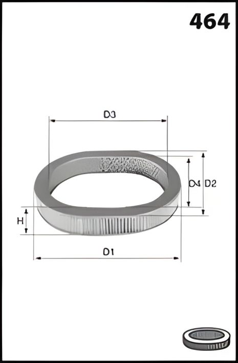Повітряний фільтр Nissan Stanza, Mecafilter (EL3353)