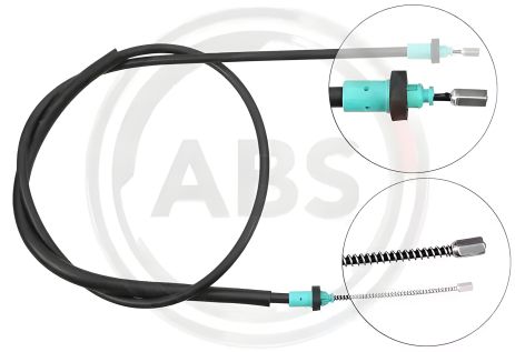 Задний трос ручного тормоза для Sandero 08-Л=Пр. (барабан) (1658/1478), ABS (K13606)