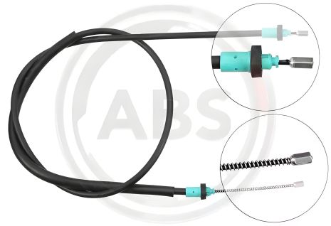 Задний трос ручного тормоза для Sandero 08-Л=Пр. (барабан) (1658/1478), ABS (K13606)