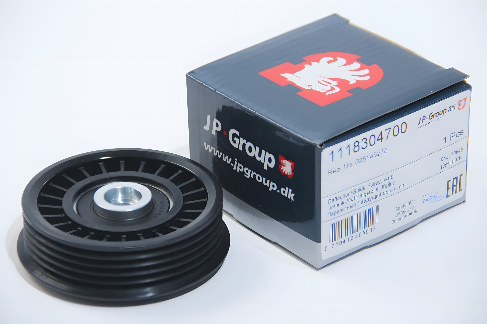 Генераторний ремня ролик Golf IV/Passat/A6 1.9TDI -05 (струмковий), JP Group (1118304700) Генераторний ремня ролик Golf IV/Passat/A6 1.9TDI -05 (струмковий), JP Group (1118304700)