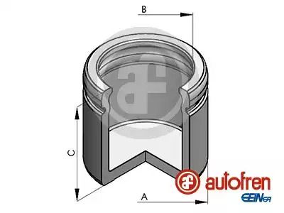 Поршень переднего суппорта Partner/Berlingo 1.6 HDi 08-/T5 03- (60x55.6), AUTOFREN (D025188)