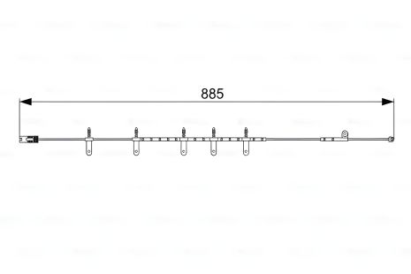 Датчик зносу гальм.колодок 885mm MINI \\F \\1,4-1,6 \\01-08, BOSCH (1987473015) Датчик зносу гальм.колодок 885mm MINI \\F \\1,4-1,6 \\01-08, BOSCH (1987473015)