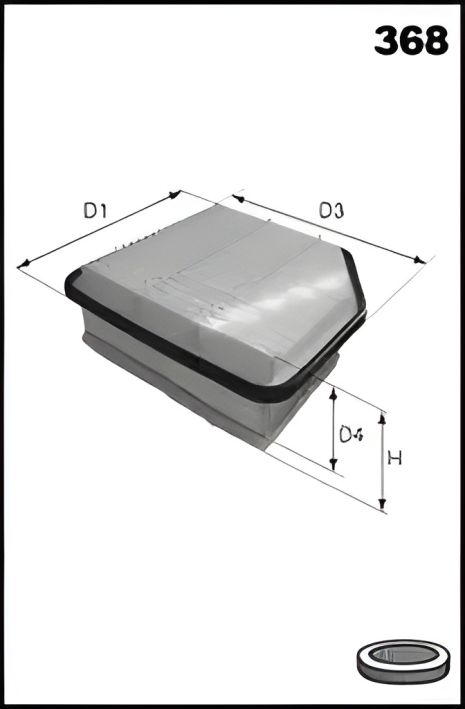 Повітряний фільтр TOYOTA RAV 4, LEXUS IS, MECAFILTER (ELP9256) Повітряний фільтр TOYOTA RAV 4, LEXUS IS, MECAFILTER (ELP9256)