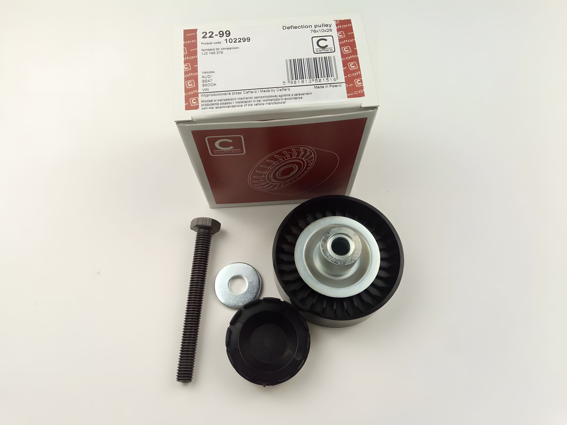 Паразитный ролик ремня генератора VAG, CAFFARO (22-99) Паразитный ролик ремня генератора VAG, CAFFARO (22-99)