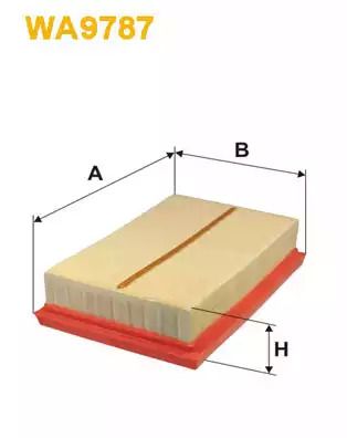 Фильтр воздушный PEUGEOT 108, CITROËN C1, SUZUKI SWACE, WIX FILTERS (WA9787)