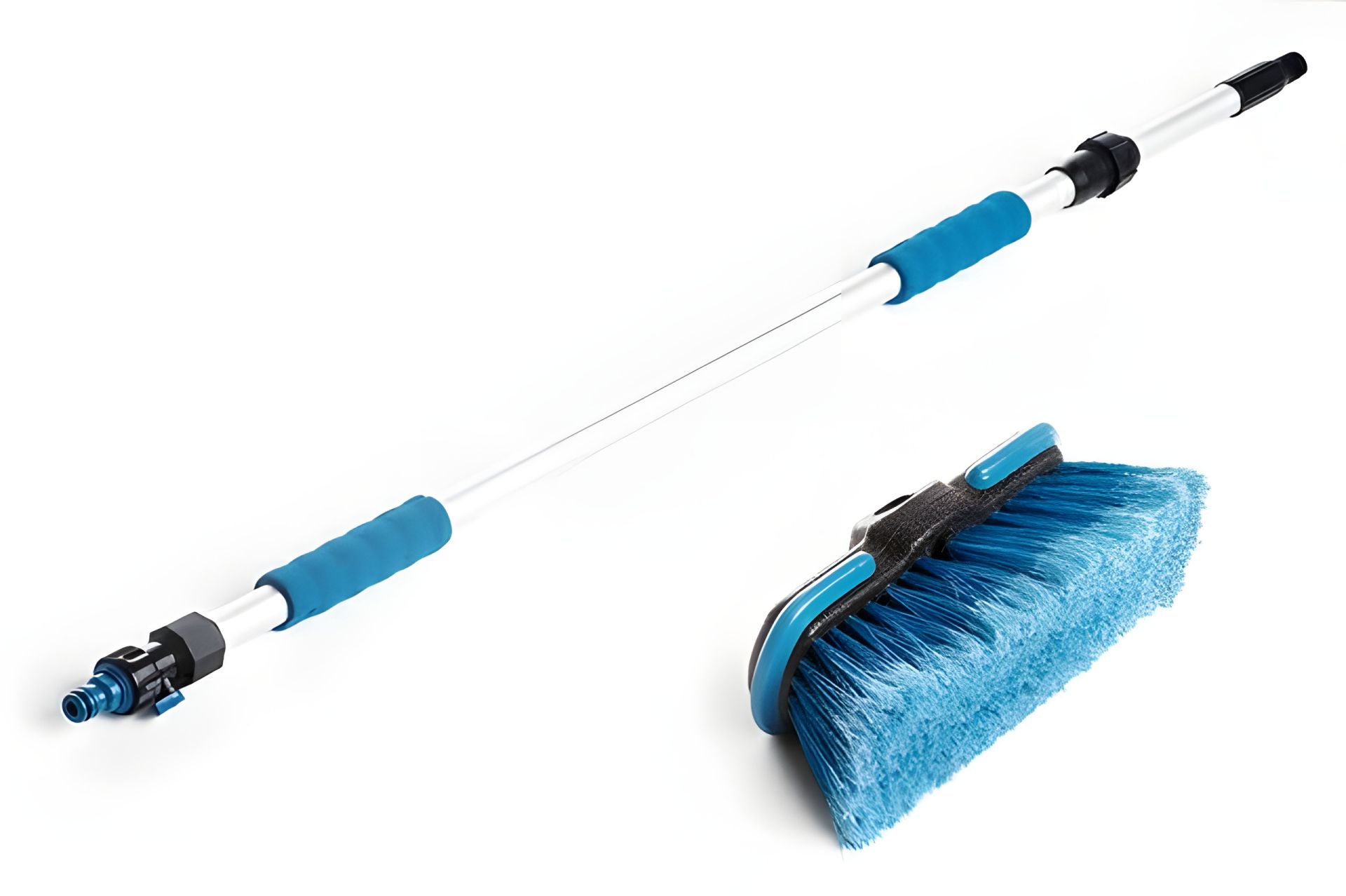 Телескопическая щетка для мойки автомобиля 12 Atelie (951740) 98-168 см с клапаном Телескопическая щетка для мойки автомобиля 12 Atelie (951740) 98-168 см с клапаном