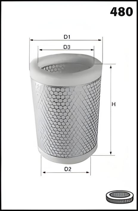 Фільтр повітряний CITROËN VISA, PEUGEOT 309, MECAFILTER (EL3268)