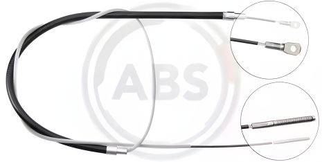 Задній трос ручного гальма BMW 5 E34 87- Л=Пр (1755/610), A.B.S. (K10256) Задній трос ручного гальма BMW 5 E34 87- Л=Пр (1755/610), A.B.S. (K10256)