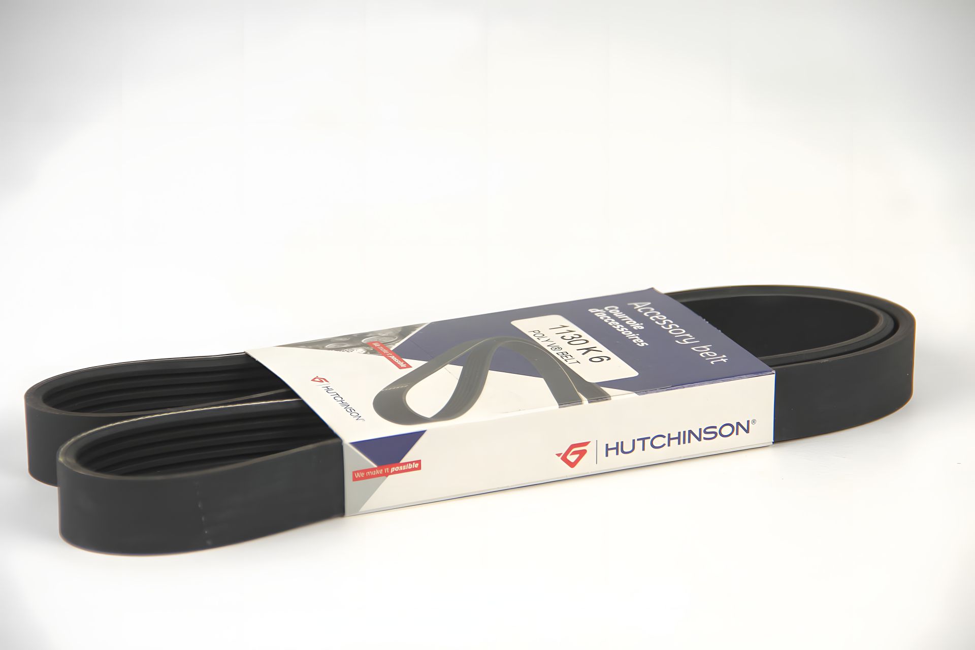 Ремінь генератора 6PK1130 Jumper 1.9TD 9402 ALT, PS, Hutchinson (1130K6) Ремінь генератора 6PK1130 Jumper 1.9TD 9402 ALT, PS, Hutchinson (1130K6)