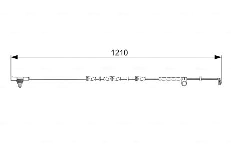 Зношування датчик гальм. колодок Range Rover Sport, BOSCH (1987473054)