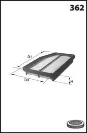 Фільтр повітряний SUZUKI GRAND VITARA, MECAFILTER (ELP9258) Фільтр повітряний SUZUKI GRAND VITARA, MECAFILTER (ELP9258)