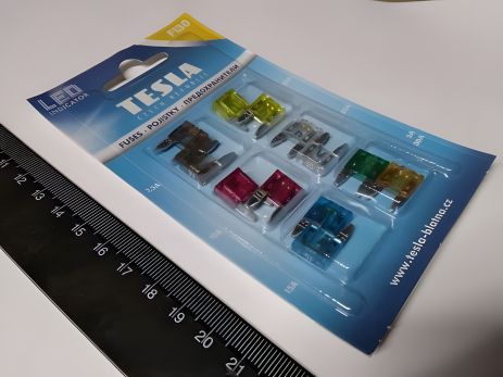 Предохранители TESLA (F130) мини/5-30А/к-т 12 шт. с индикатором LED Предохранители TESLA (F130) мини/5-30А/к-т 12 шт. с индикатором LED