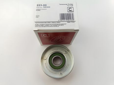 Ролик ремня генератора натяжной OPEL, CAFFARO (223-00) метал (98005564)