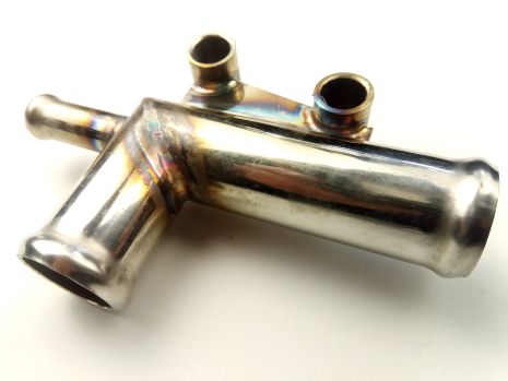 Тройник системы охлаждения для Lanos 1.5, ACS (P370) нержавеющая сталь (96352644)