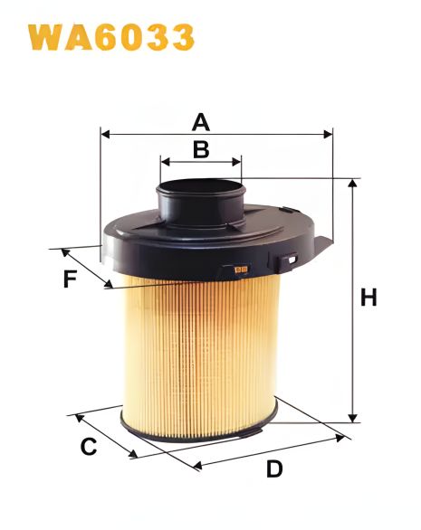 Фільтр повітряний CITROËN SAXO, PEUGEOT 205, TALBOT MATRA, WIX FILTERS (WA6033) Фільтр повітряний CITROËN SAXO, PEUGEOT 205, TALBOT MATRA, WIX FILTERS (WA6033)