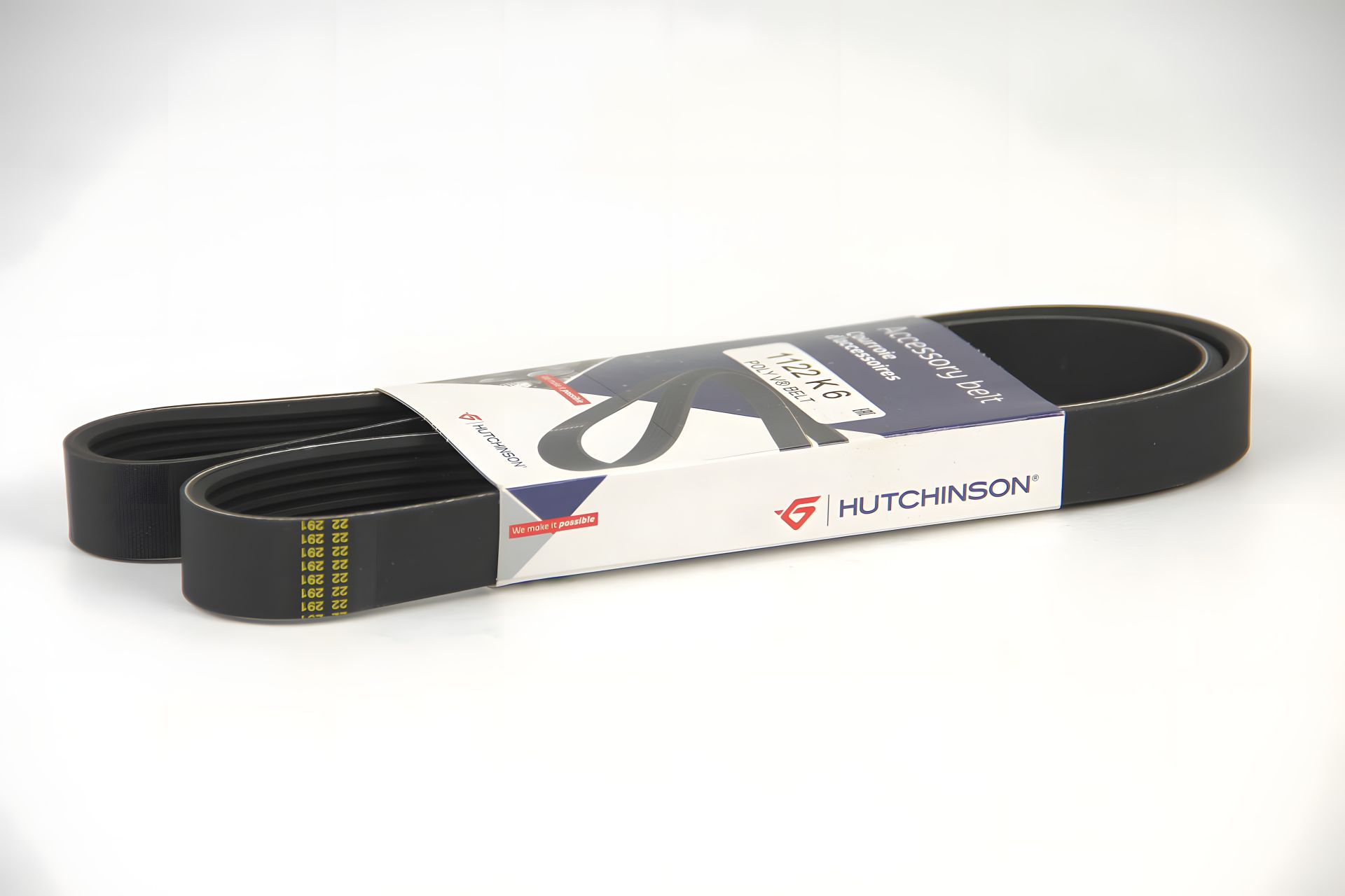 Ремінь генератора 6PK1123 для T5 1.9TDI/2.0 03 (PS), Hutchinson (1122K6) Ремінь генератора 6PK1123 для T5 1.9TDI/2.0 03 (PS), Hutchinson (1122K6)