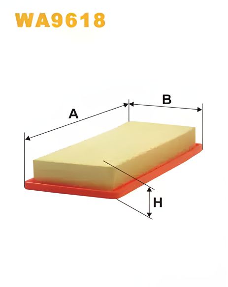 Воздушный фильтр для FIAT QUBO 1.4 08-, CITROEN NEMO 1.4 08-, WIX FILTERS (WA9618)