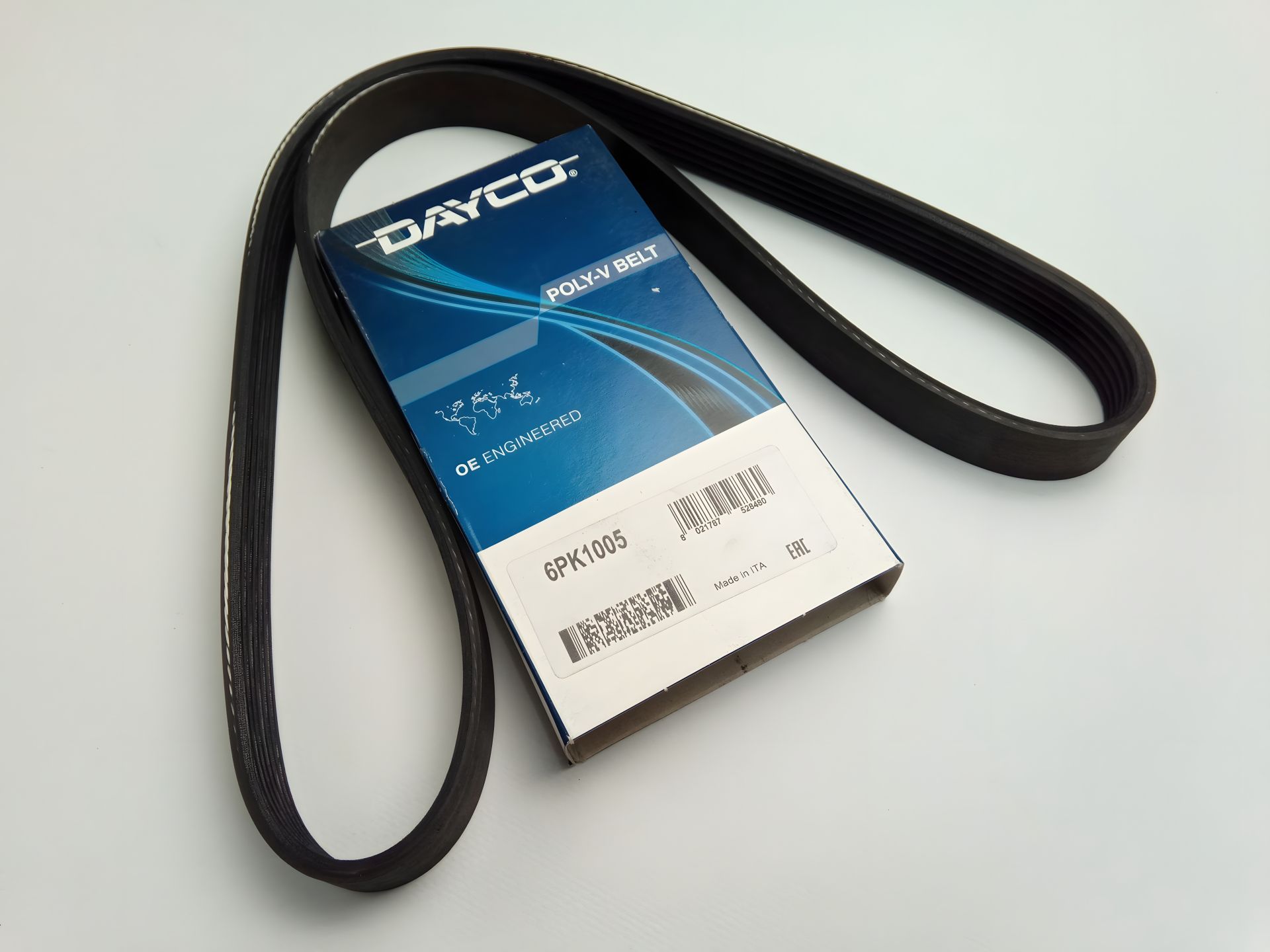 Генератора ремінь струмковий ВАЗ 1118 (з ГУР + кондиціонер), DAYCO (6PK1005) (1118-1041020) Генератора ремінь струмковий ВАЗ 1118 (з ГУР + кондиціонер), DAYCO (6PK1005) (1118-1041020)