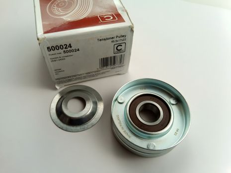 Ролик ременя генератора натяжний Hyundai/KIA CRDi, CAFFARO (500024) метал. (25281-2A000) Ролик ременя генератора натяжний Hyundai/KIA CRDi, CAFFARO (500024) метал. (25281-2A000)