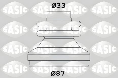 Пыльник приводного вала CITROEN Jumper 2.8Hdi 02-, SASIC (2873783)