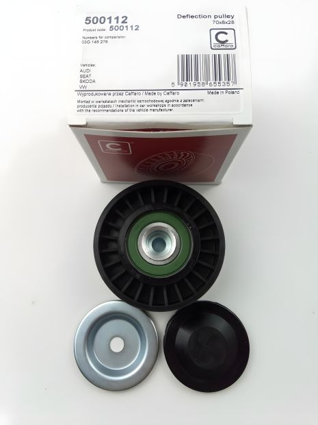 Паразитный ролик ремня генератора для TRANSPORTER V, CAFFARO (500112) (03G145276)