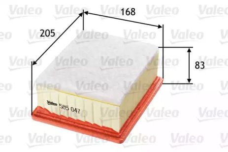 Партнер Air Filter Peugeot, Citroën Berlingo, Valeo (585047)