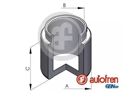 Поршень гальмівного супорту TOYOTA Camry, RAV 4 III 08.01- Ø 63mm, AUTOFREN (D025291)